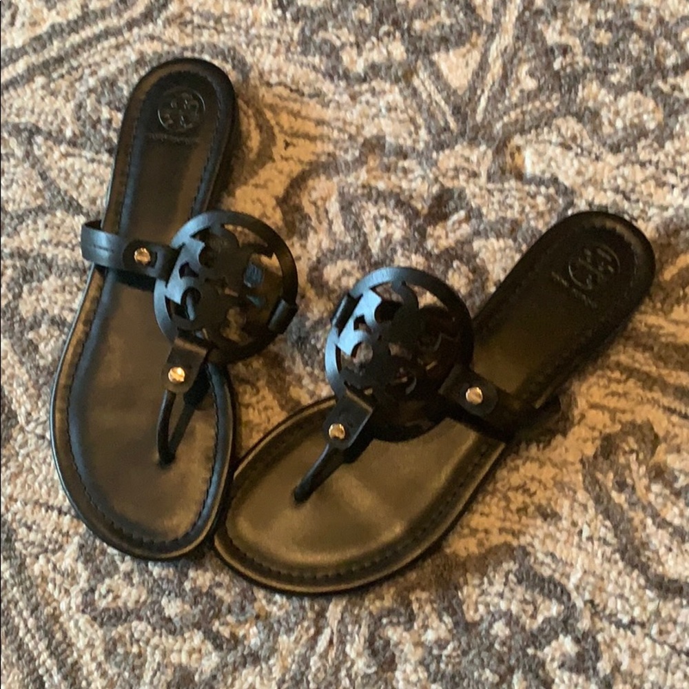 Tory Burch Miller Sandal black leather